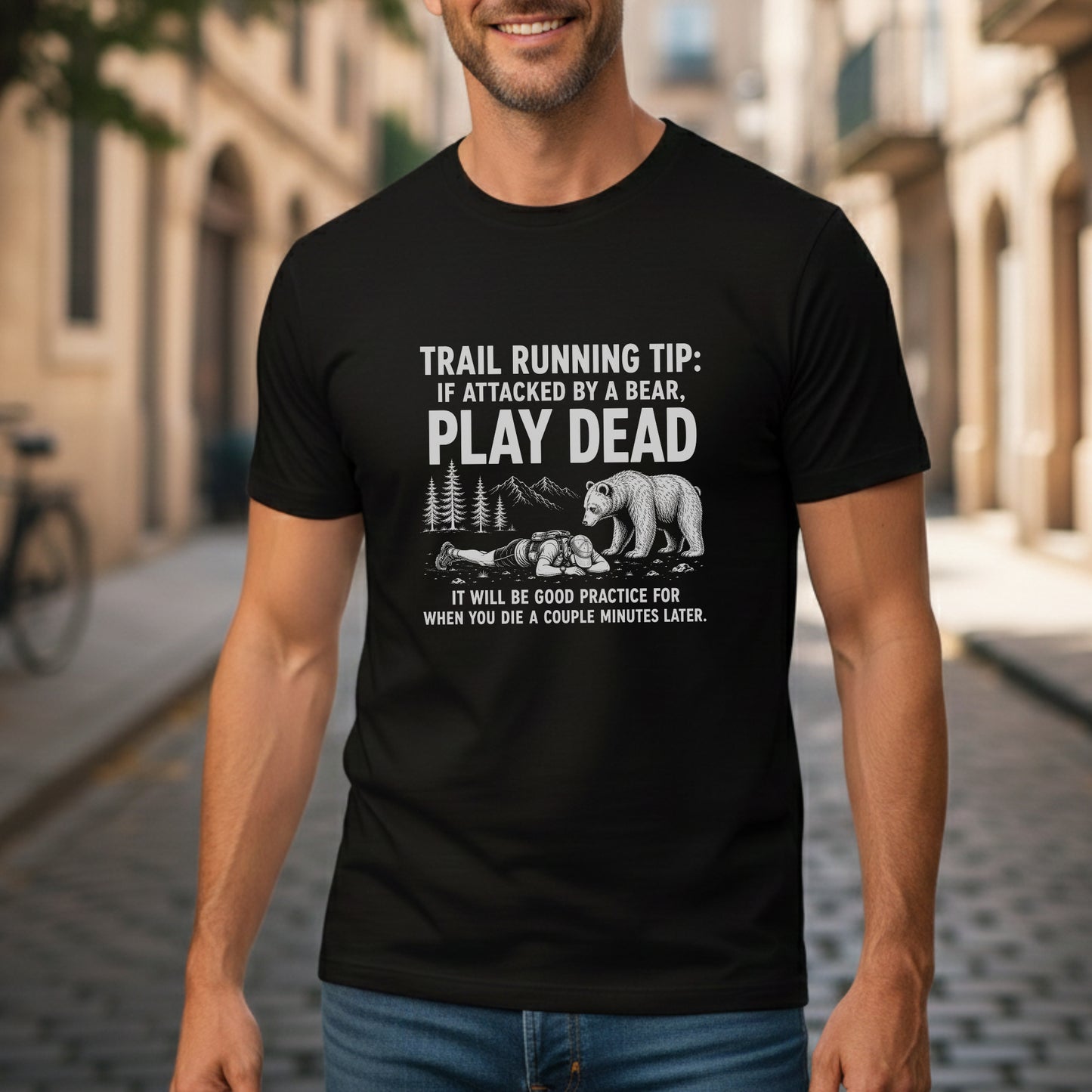 Bear Attack Run Tip Tee