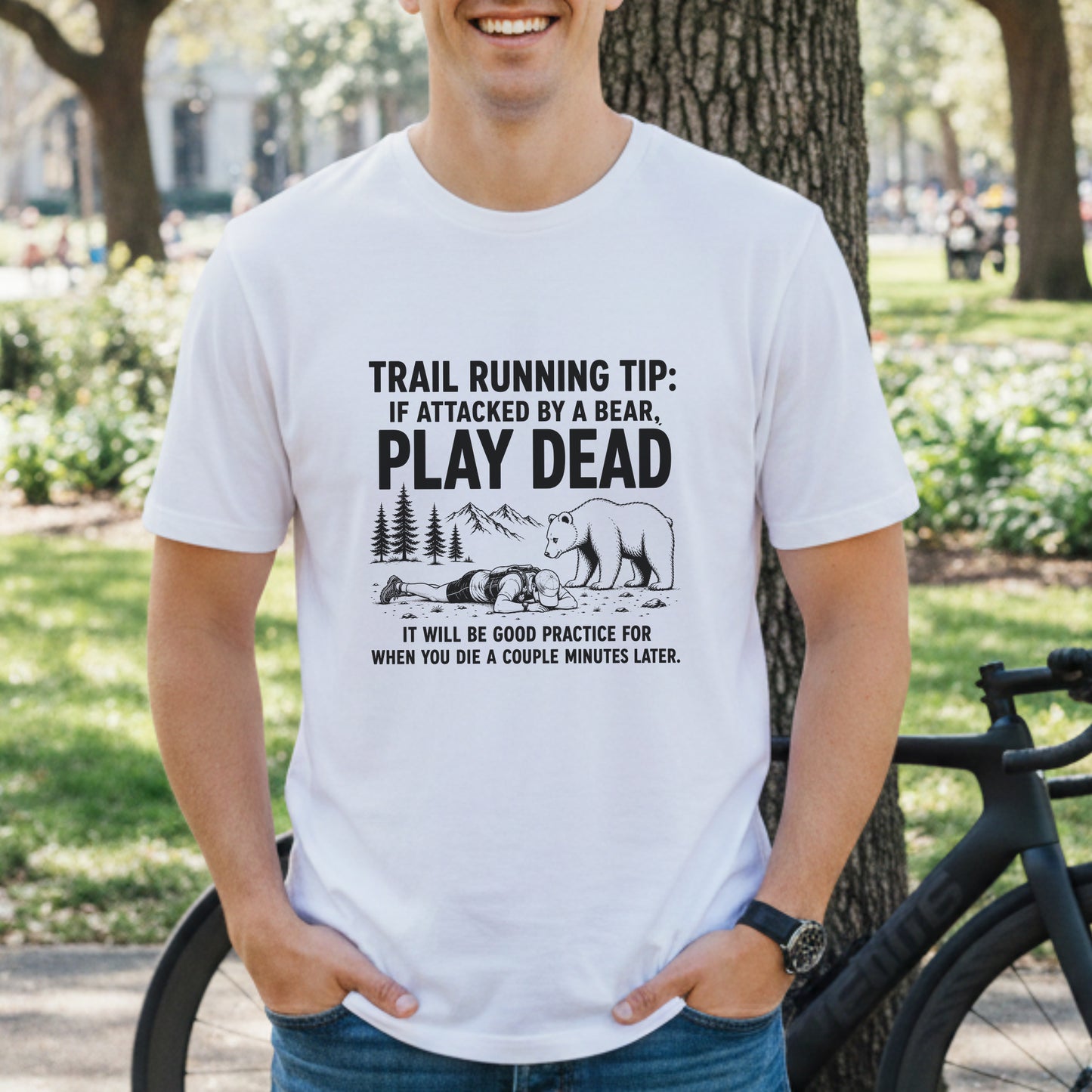 Bear Attack Run Tip Tee