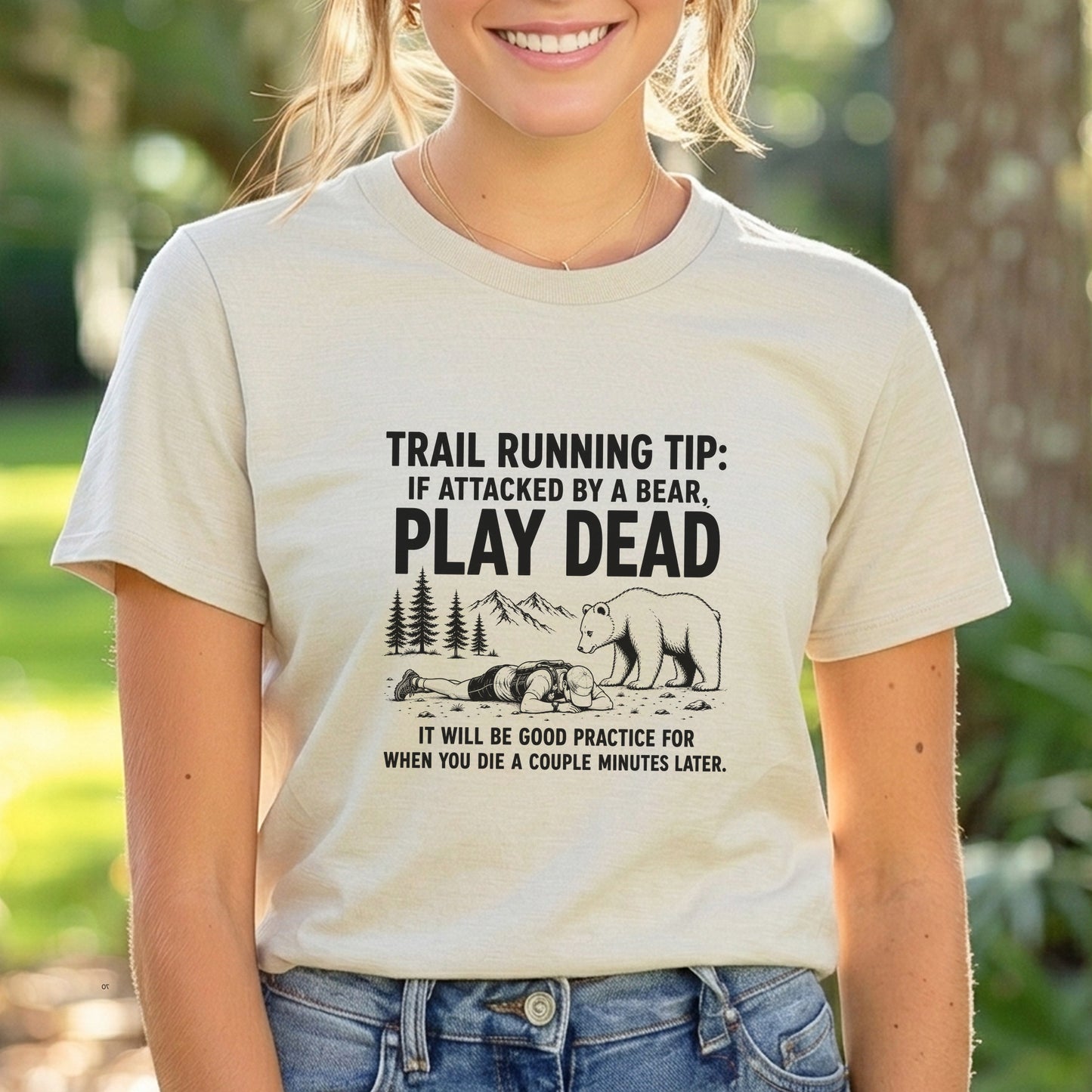 Bear Attack Run Tip Tee