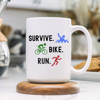 Survive Bike Run Mug