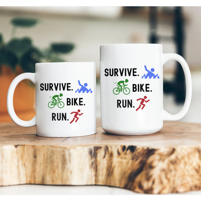 Survive Bike Run Mug