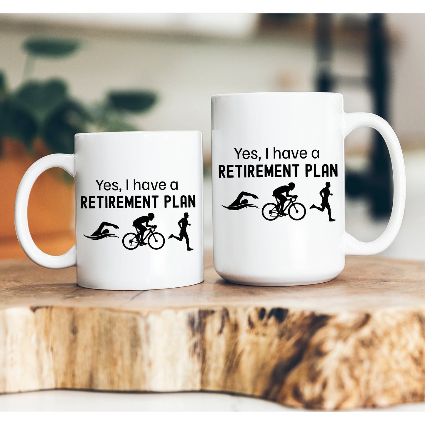 Retirement Plan Triathlon Mug