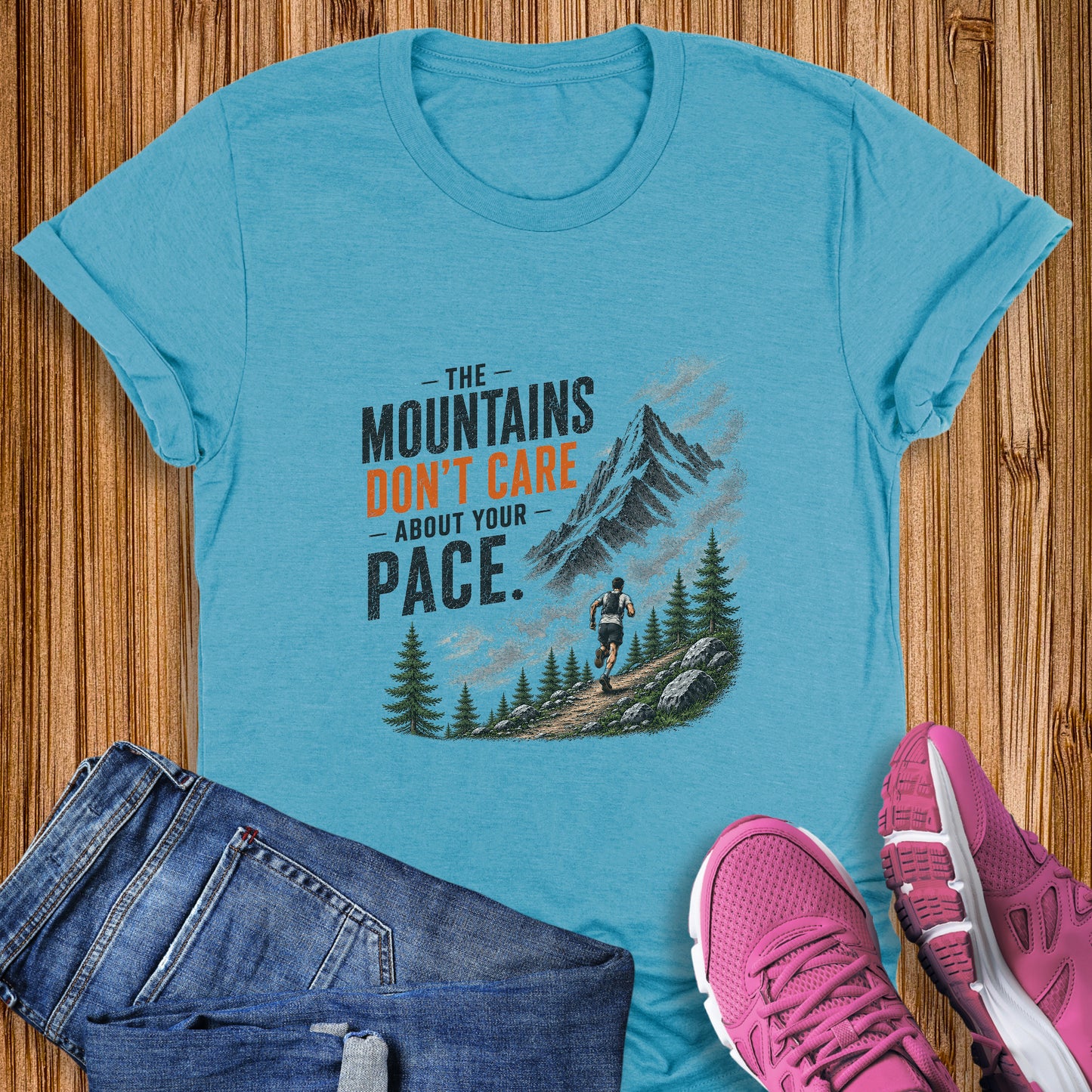 Mountains Don't Care Tee