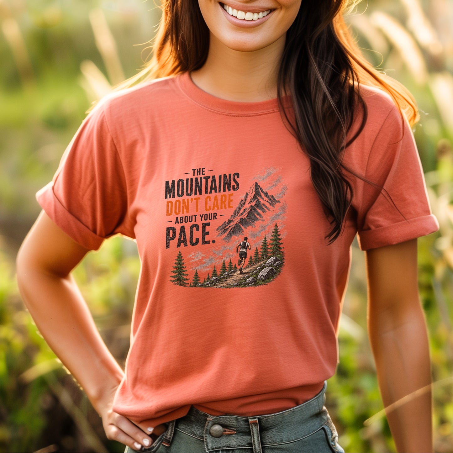 Mountains Don't Care Tee