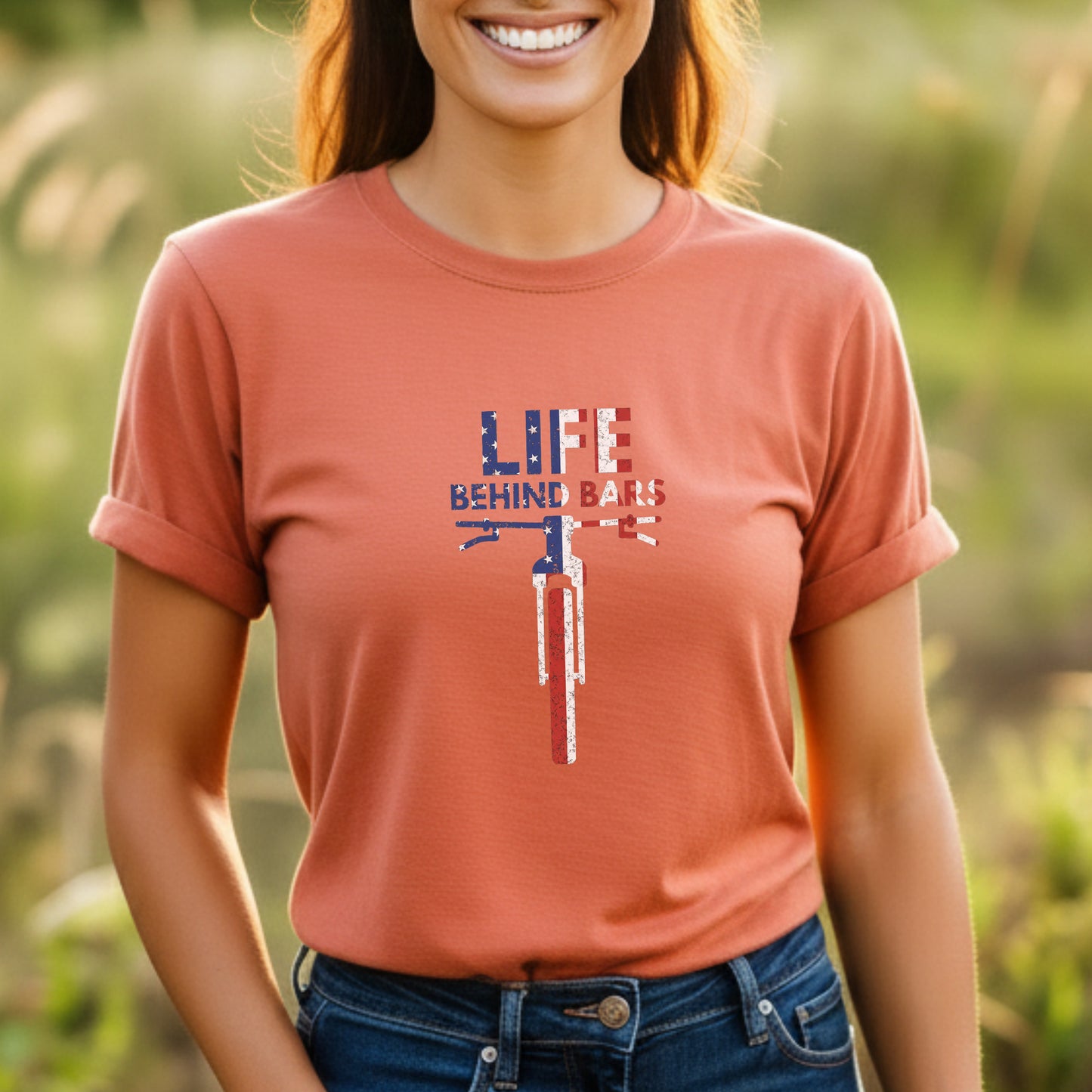 Flag Behind Bars Tee