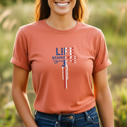Flag Behind Bars Tee