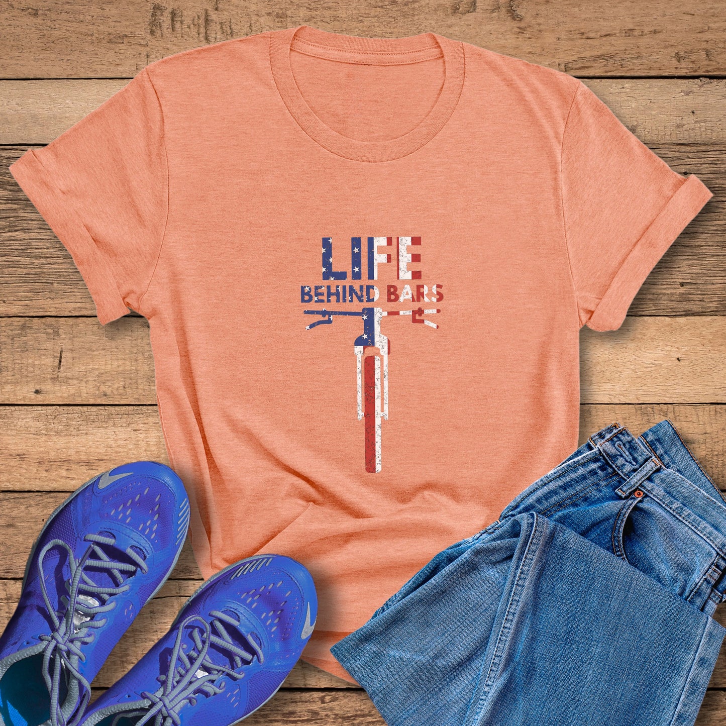Flag Behind Bars Tee