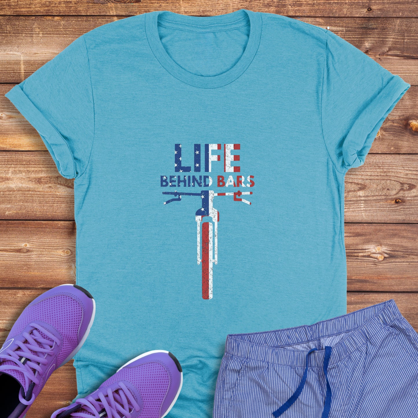 Flag Behind Bars Tee