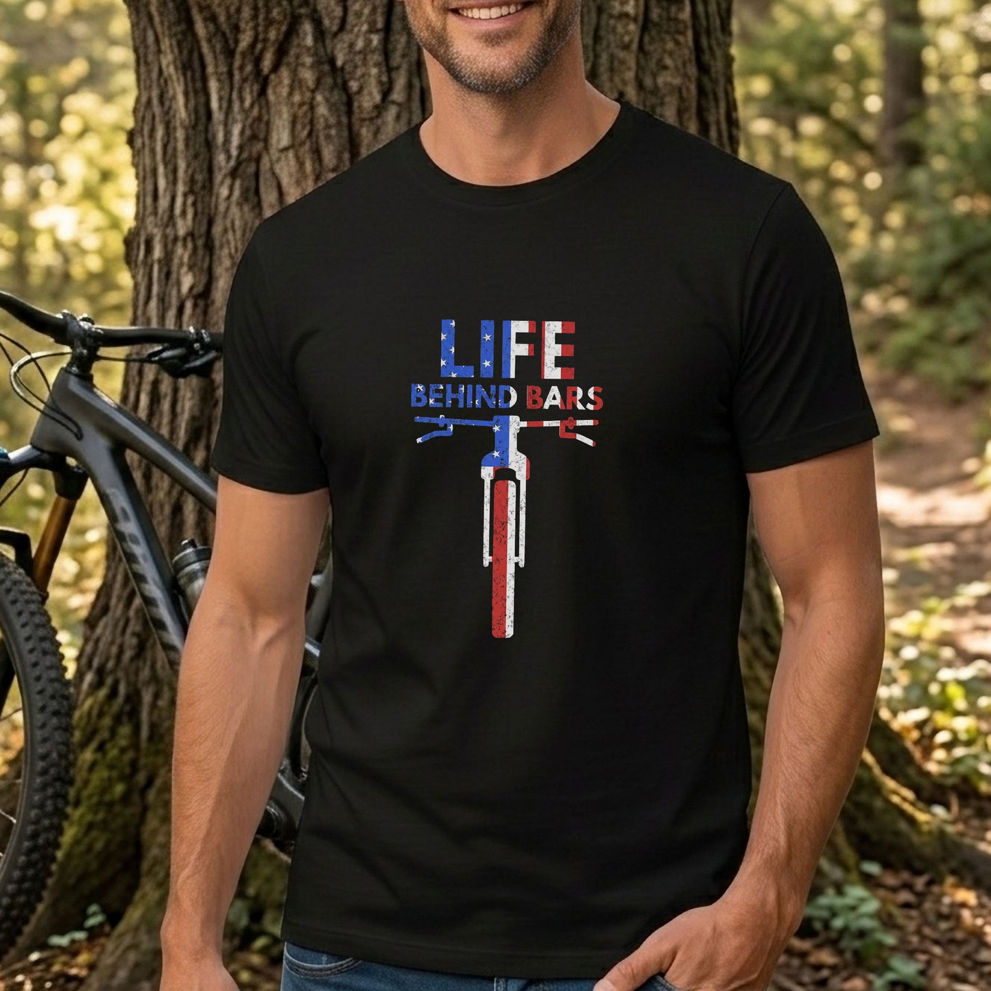 Flag Behind Bars Tee