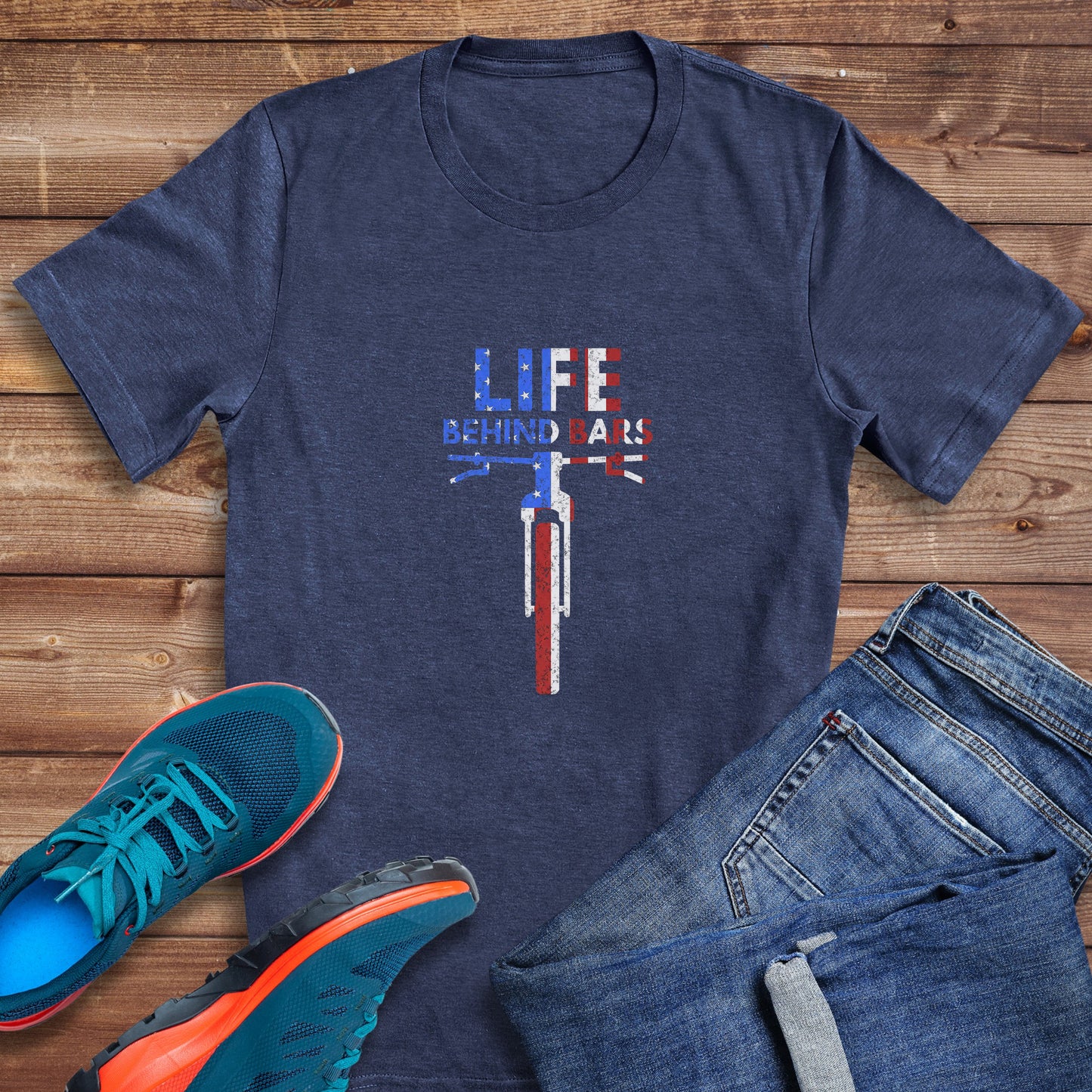 Flag Behind Bars Tee