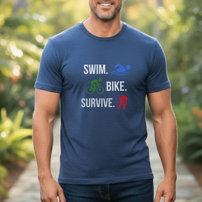Swim Bike Survive Run Tee