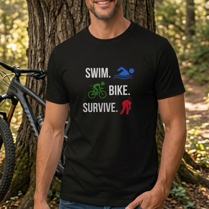 Swim Bike Survive Run Tee