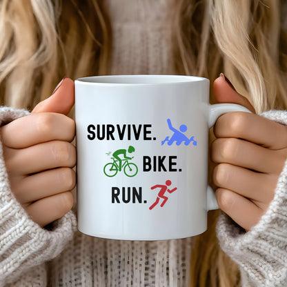 Survive Bike Run Mug