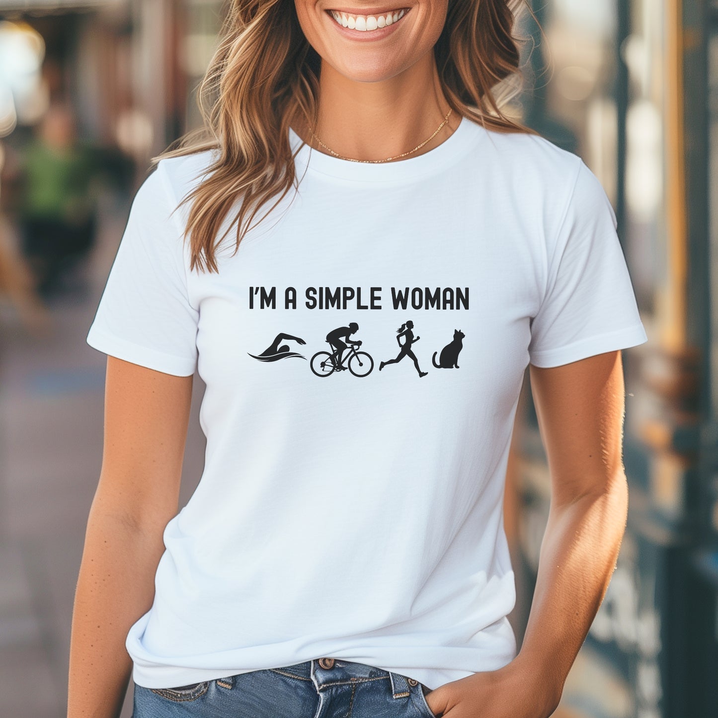 Simple Woman w/Cat Tee