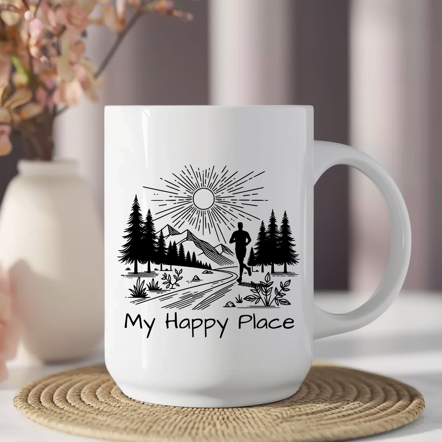 Happy Place Running Mug