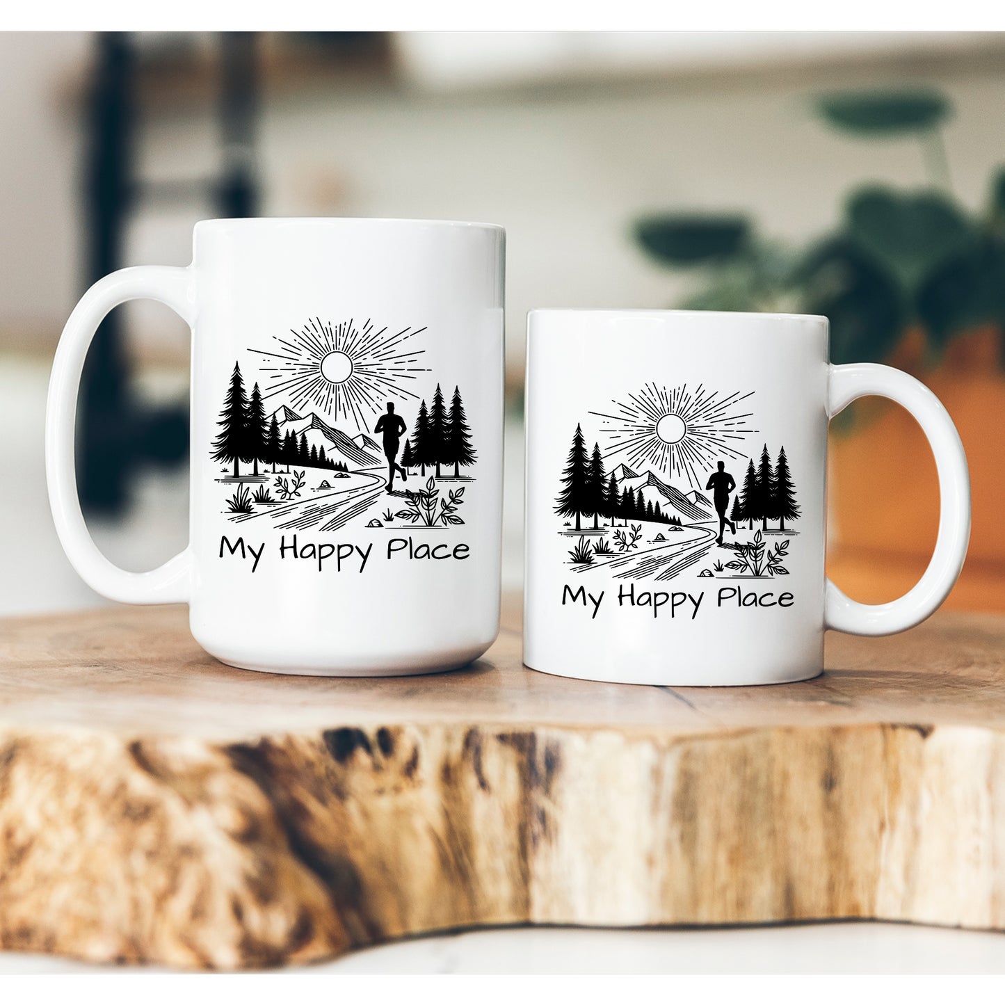 Happy Place Running Mug