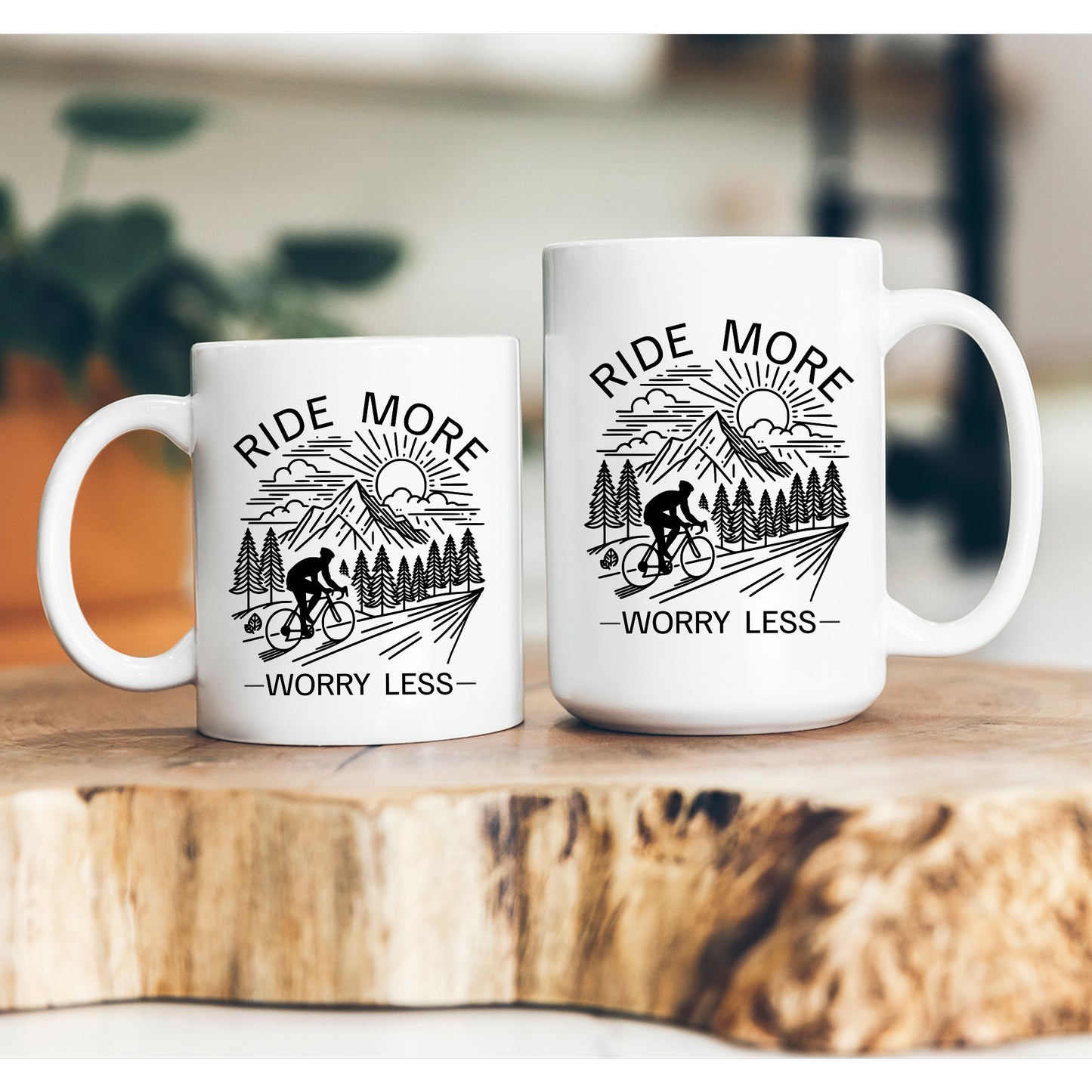 Worry Less Biking Mug