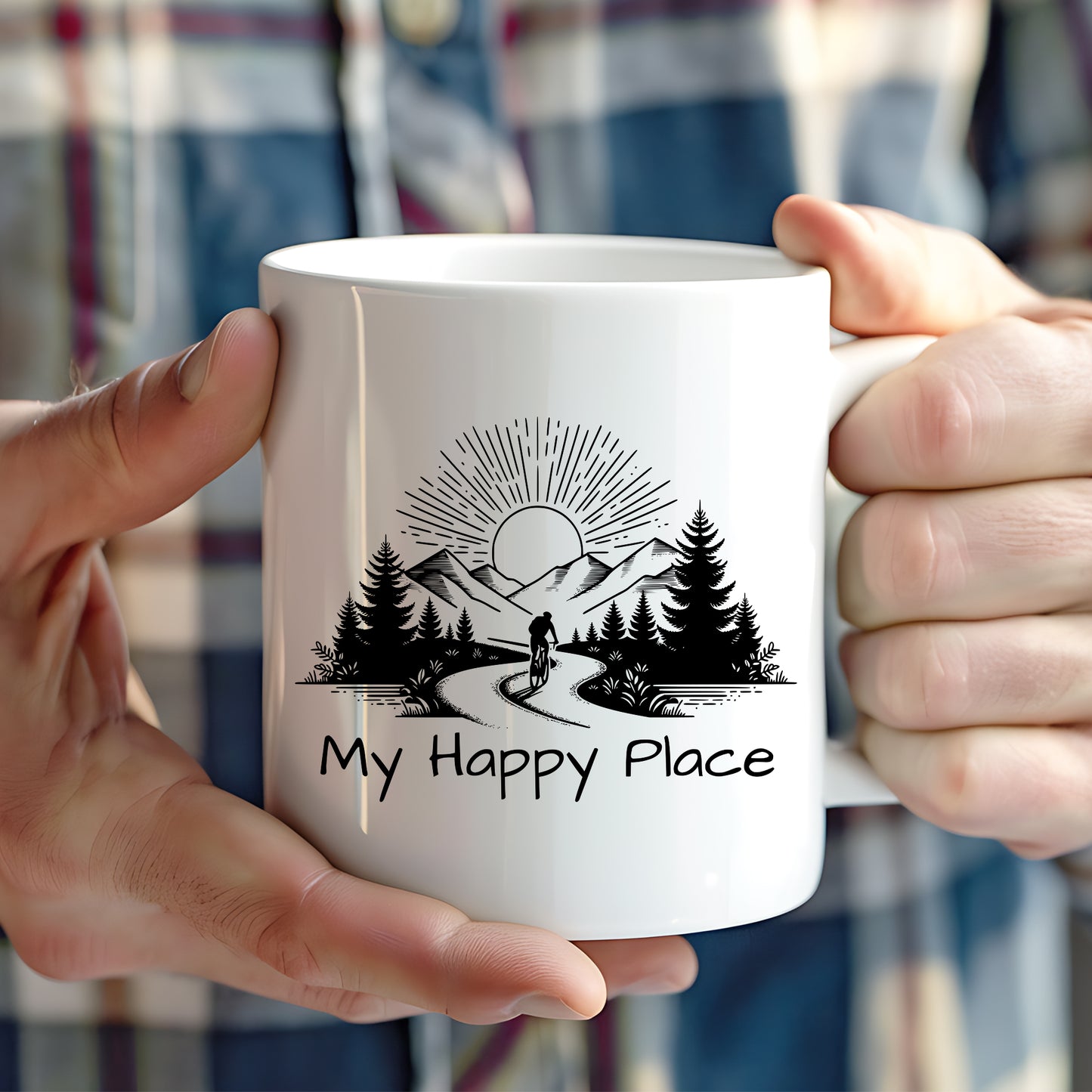 Happy Place Biking Mug