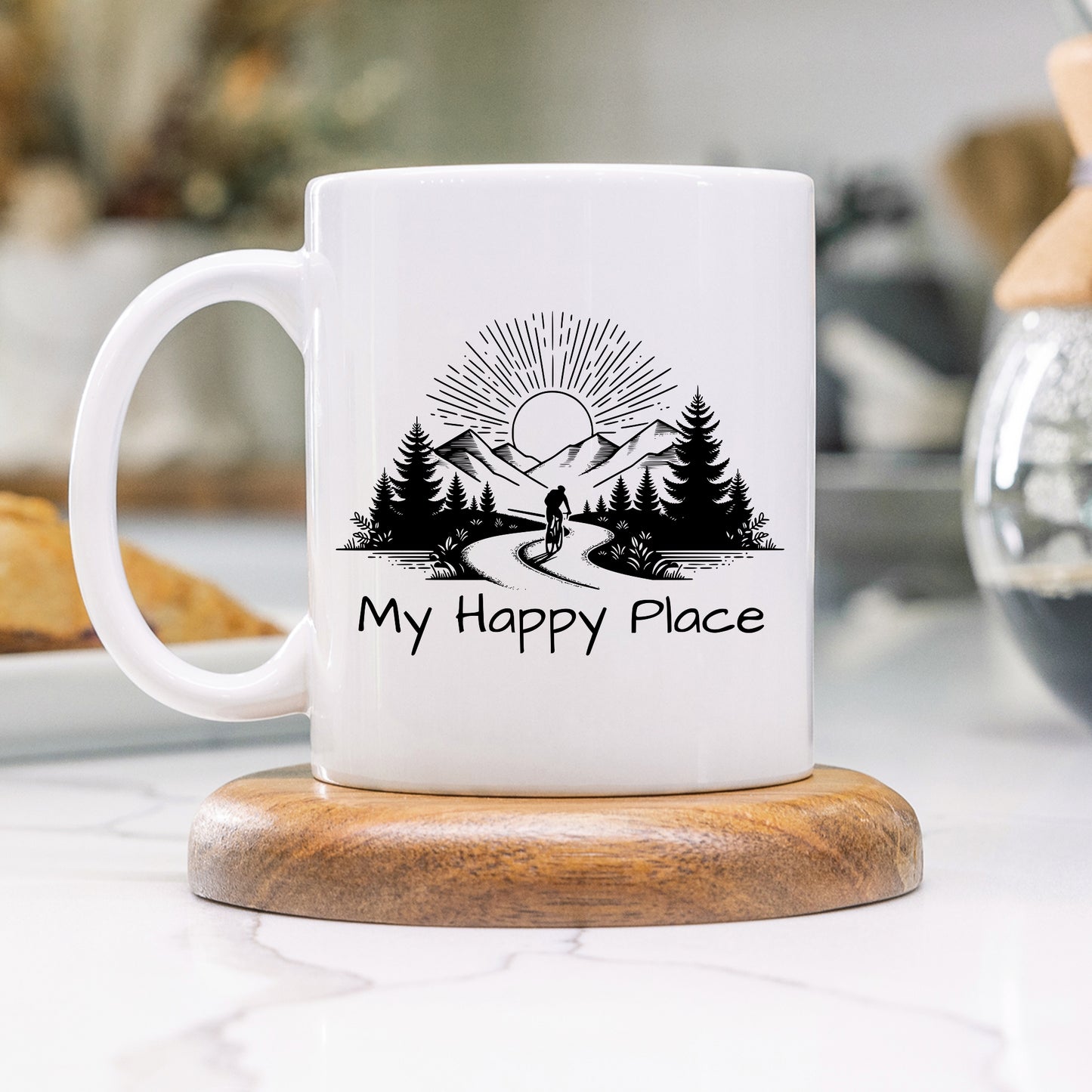 Happy Place Biking Mug