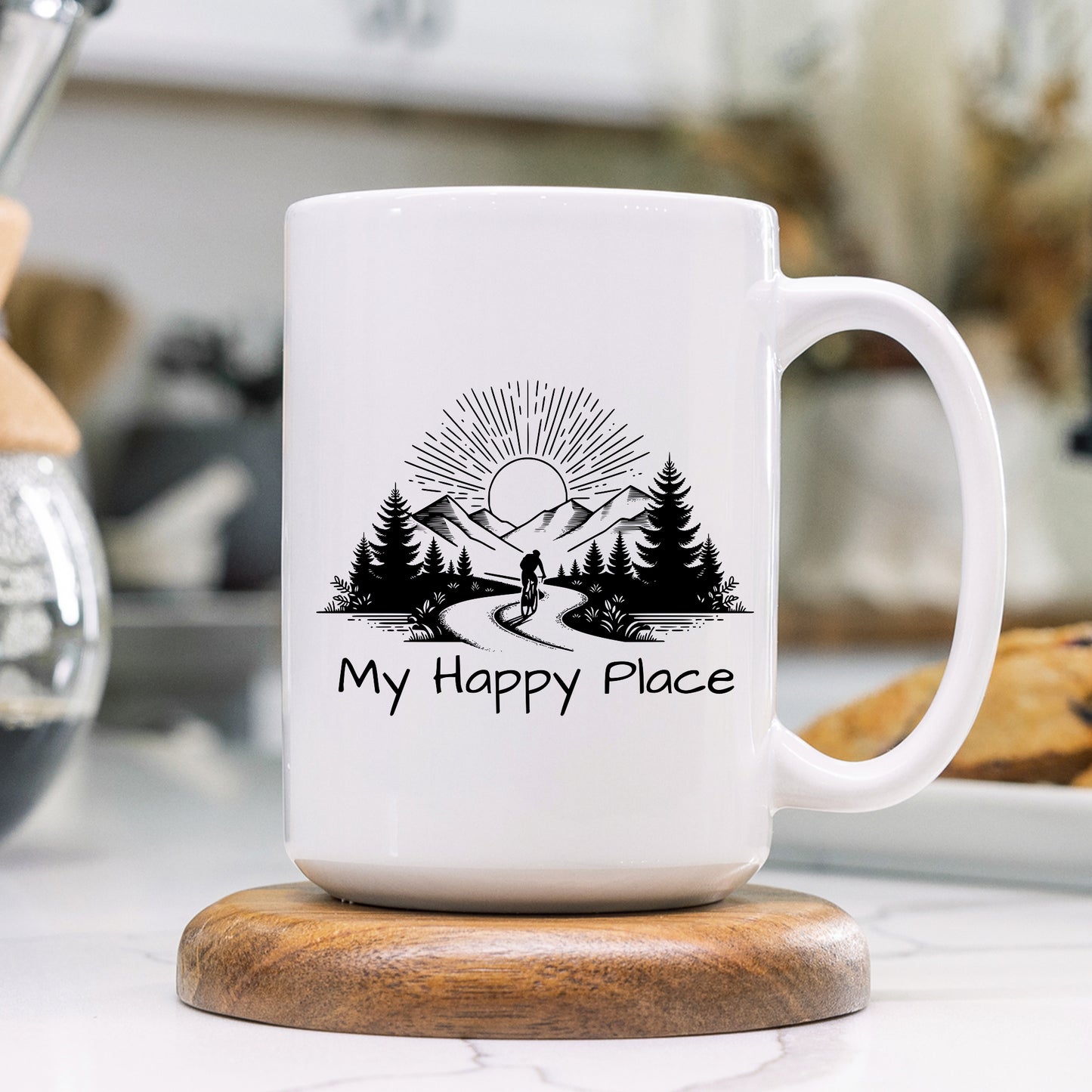 Happy Place Biking Mug