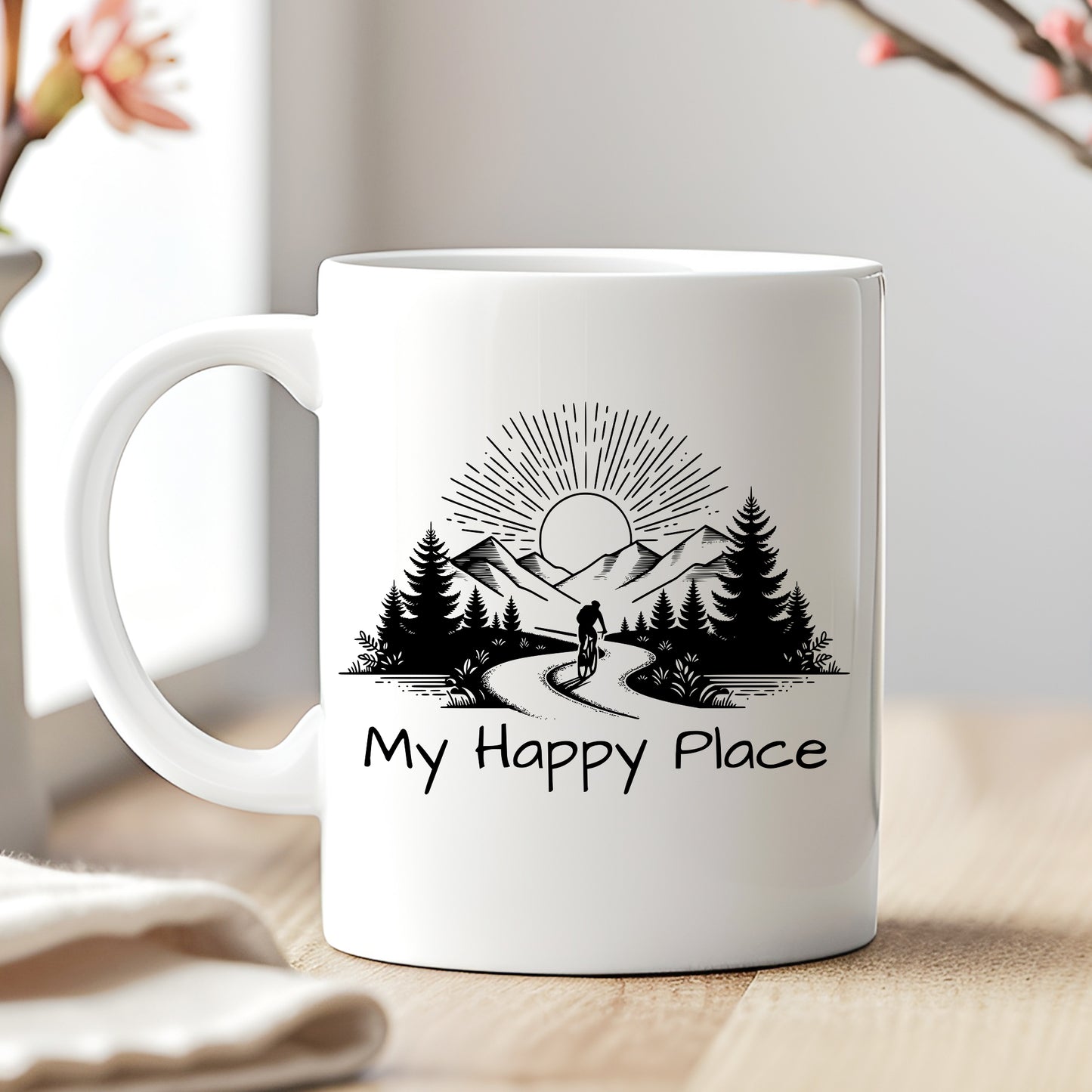 Happy Place Biking Mug