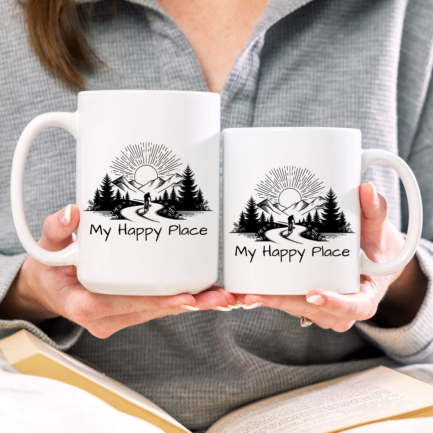 Happy Place Biking Mug