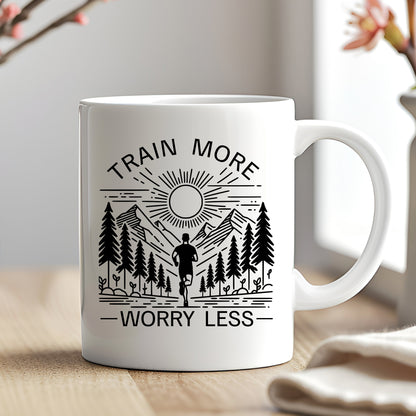 Worry Less Running Mug