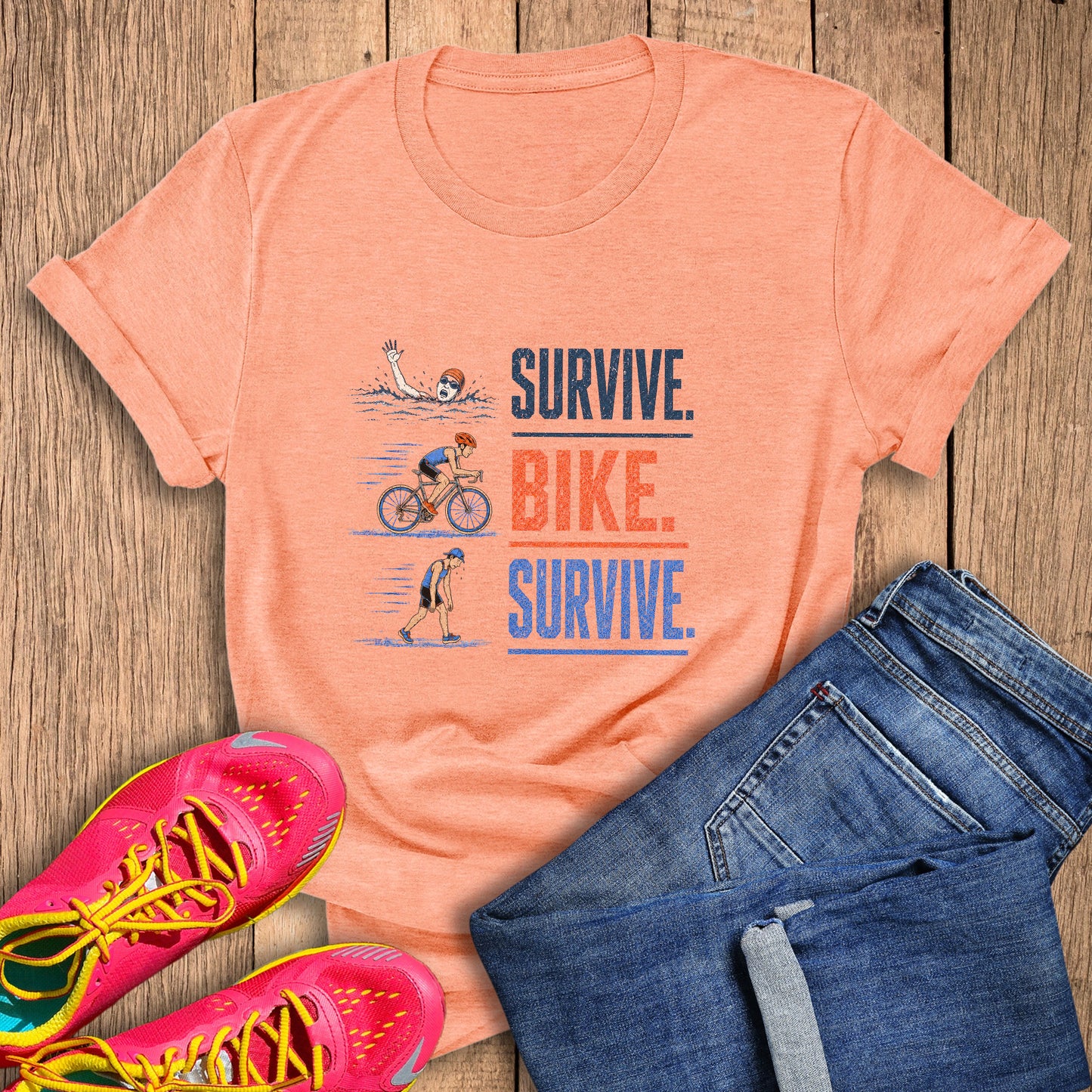 Survive Bike Survive Texture Tee