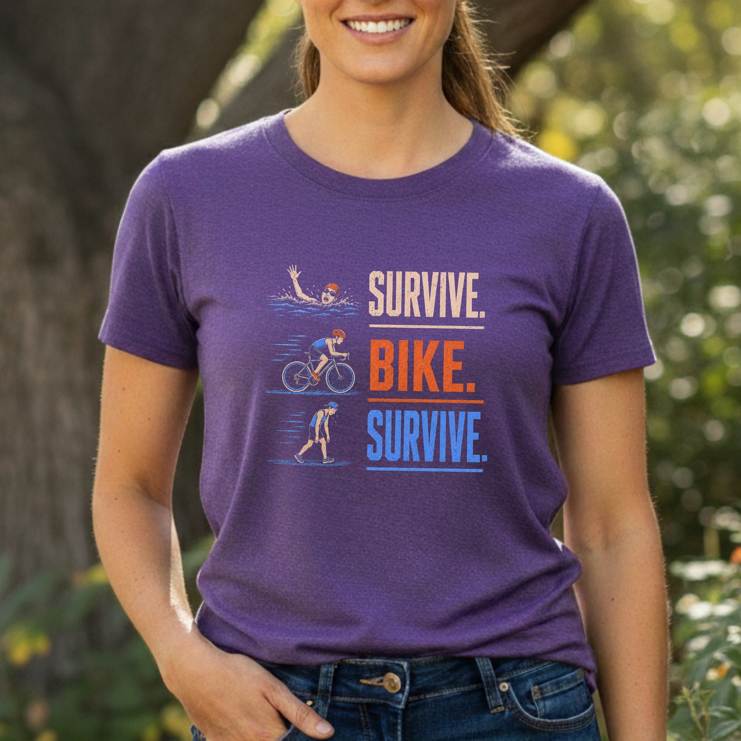 Survive Bike Survive Texture Tee