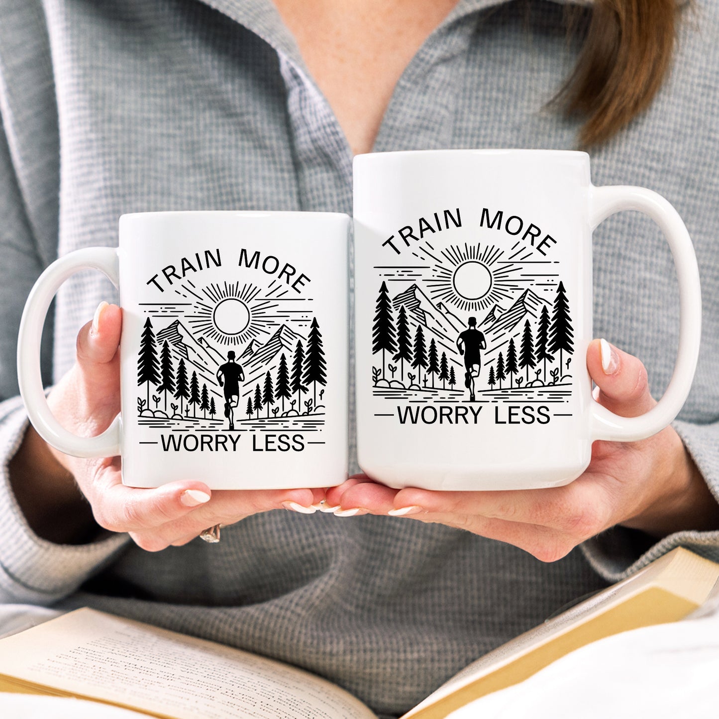 Worry Less Running Mug