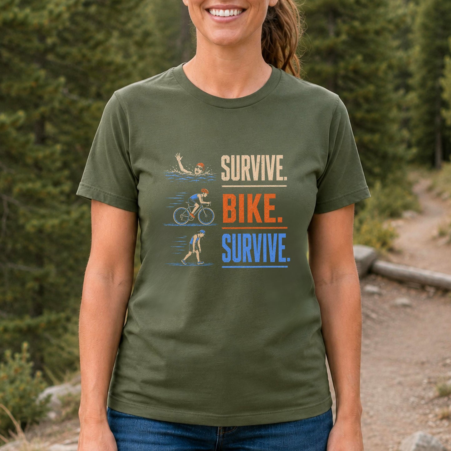 Survive Bike Survive Texture Tee