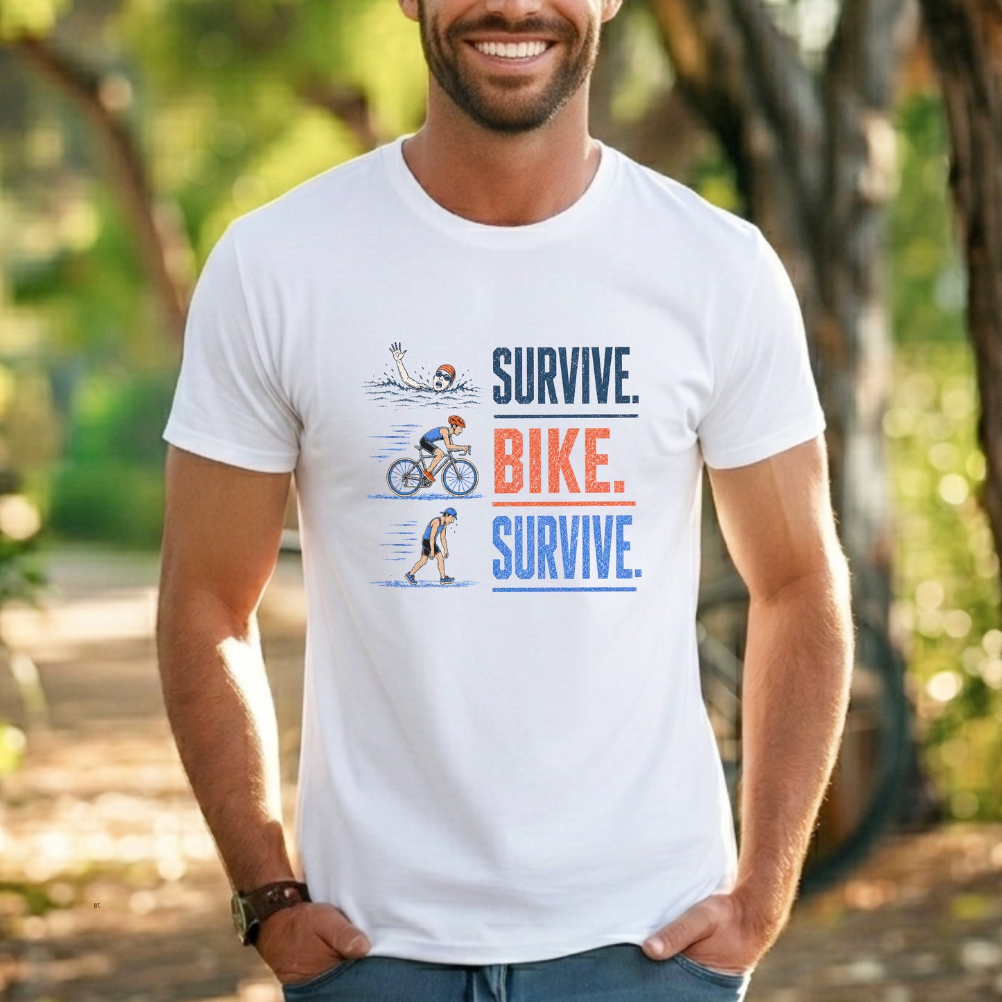 Survive Bike Survive Texture Tee