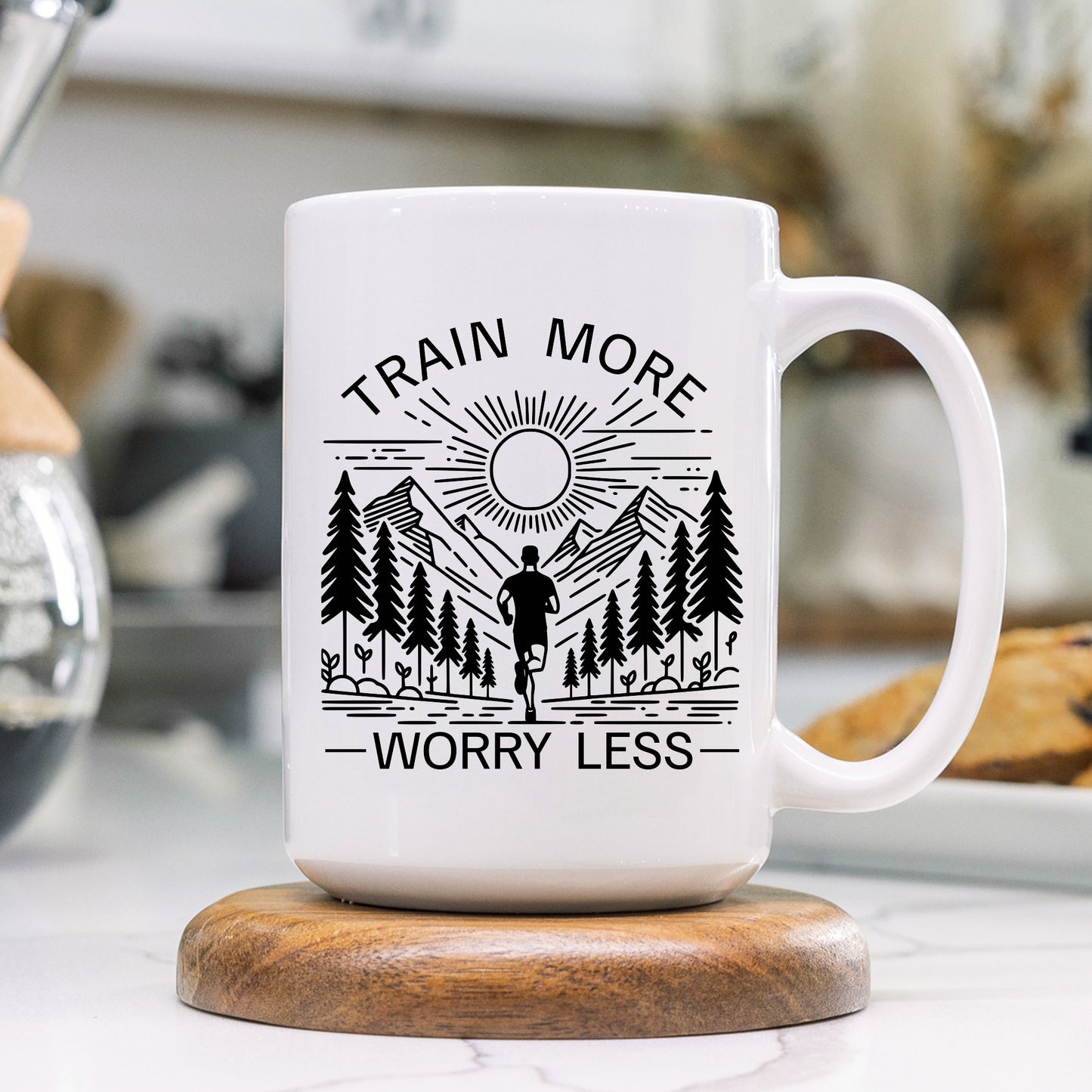 Worry Less Running Mug