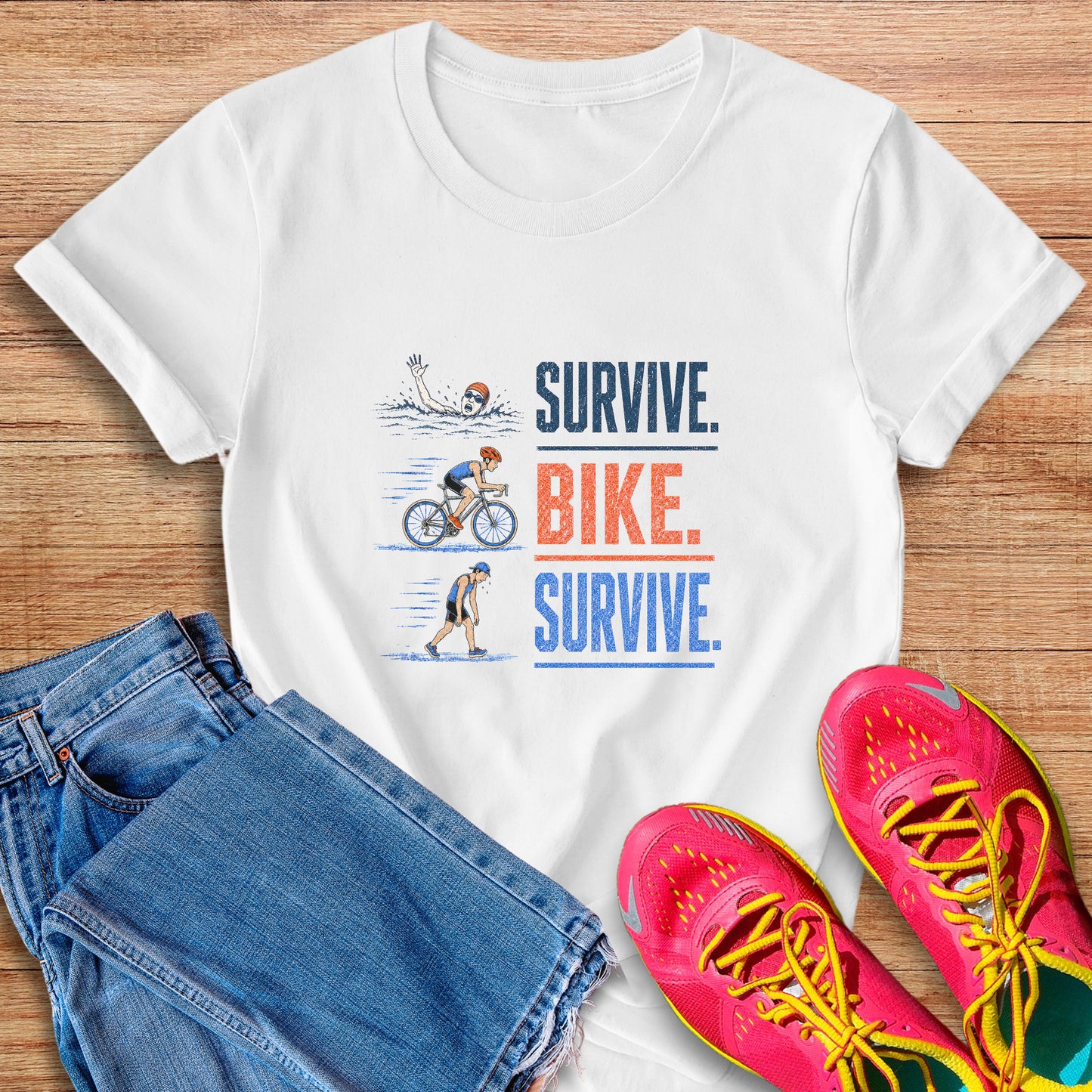 Survive Bike Survive Texture Tee