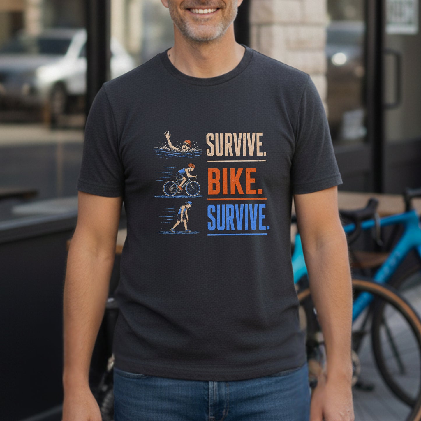 Survive Bike Survive Texture Tee