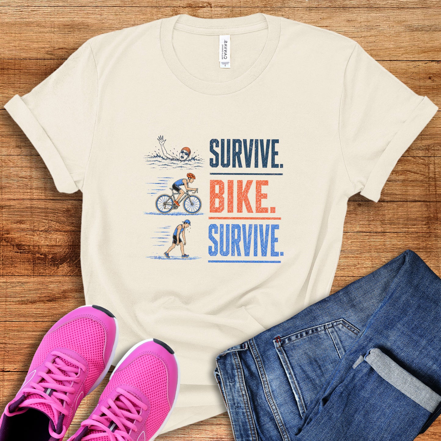 Survive Bike Survive Texture Tee