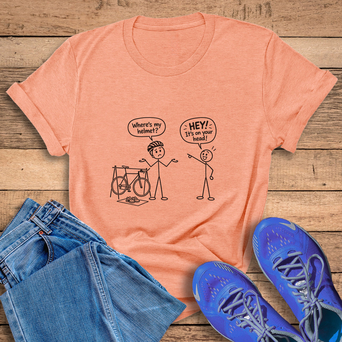 Where's My Helmet? Tee
