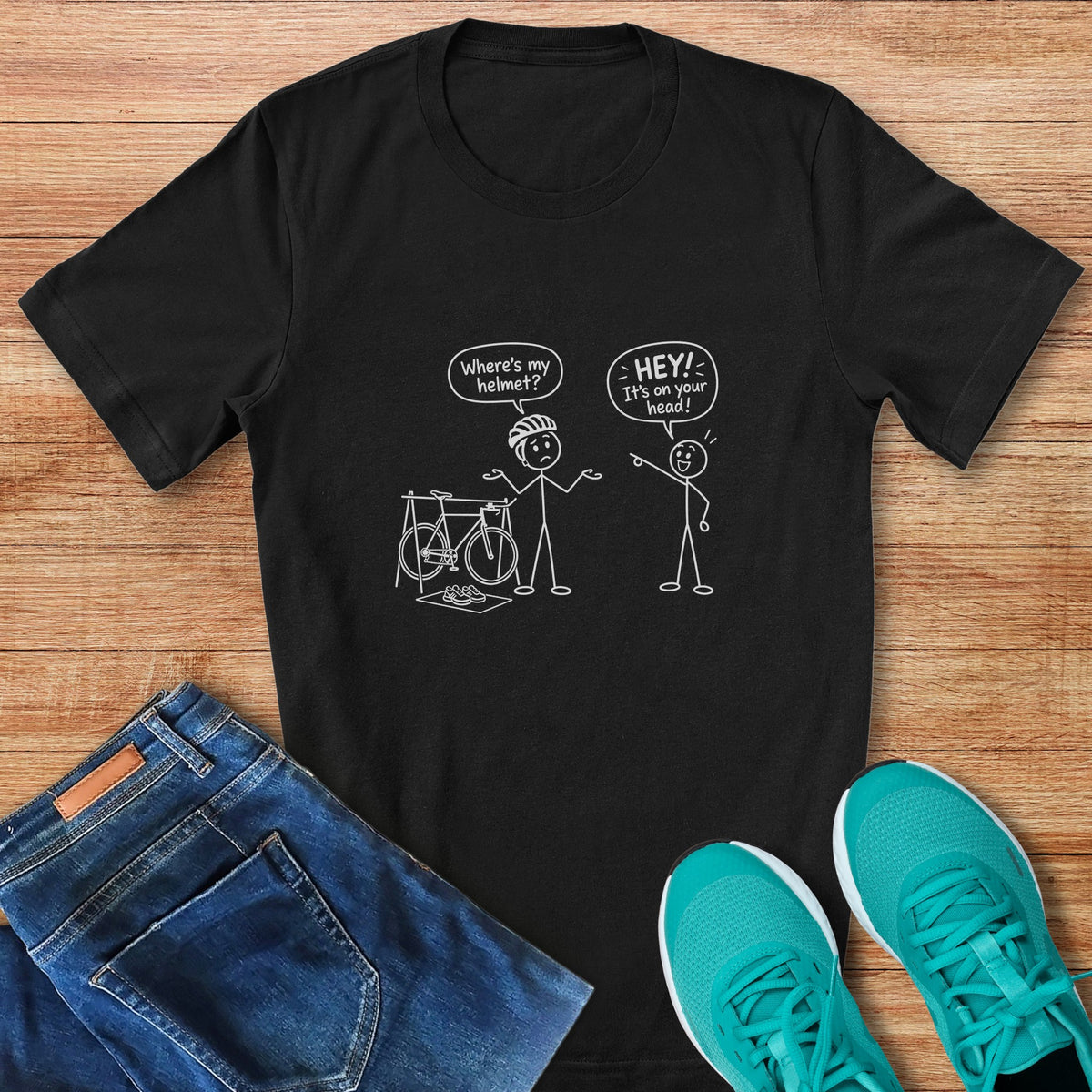Where's My Helmet? Tee