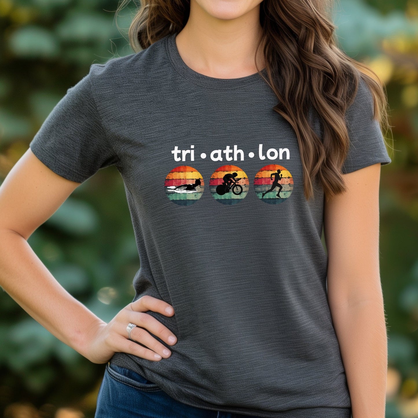 Tri-Ath-Lon Circles Tee