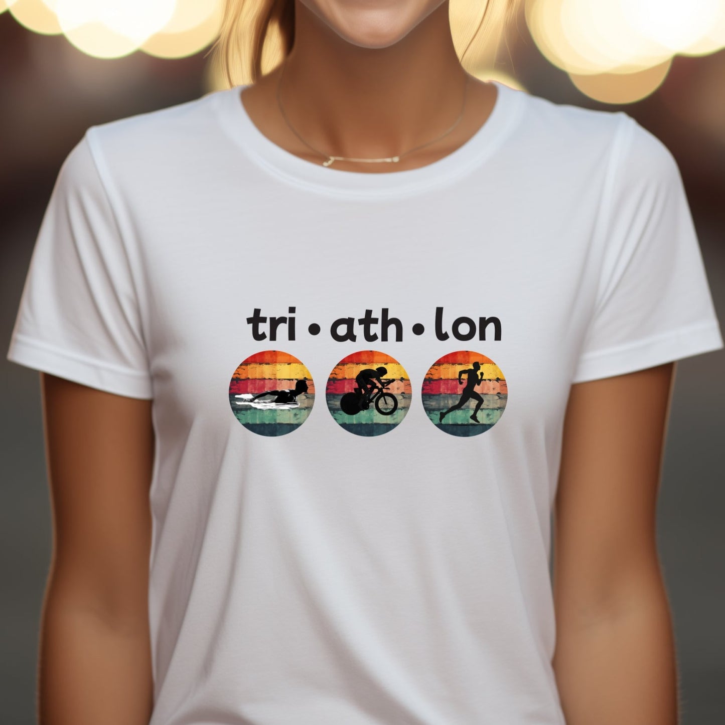 Tri-Ath-Lon Circles Tee