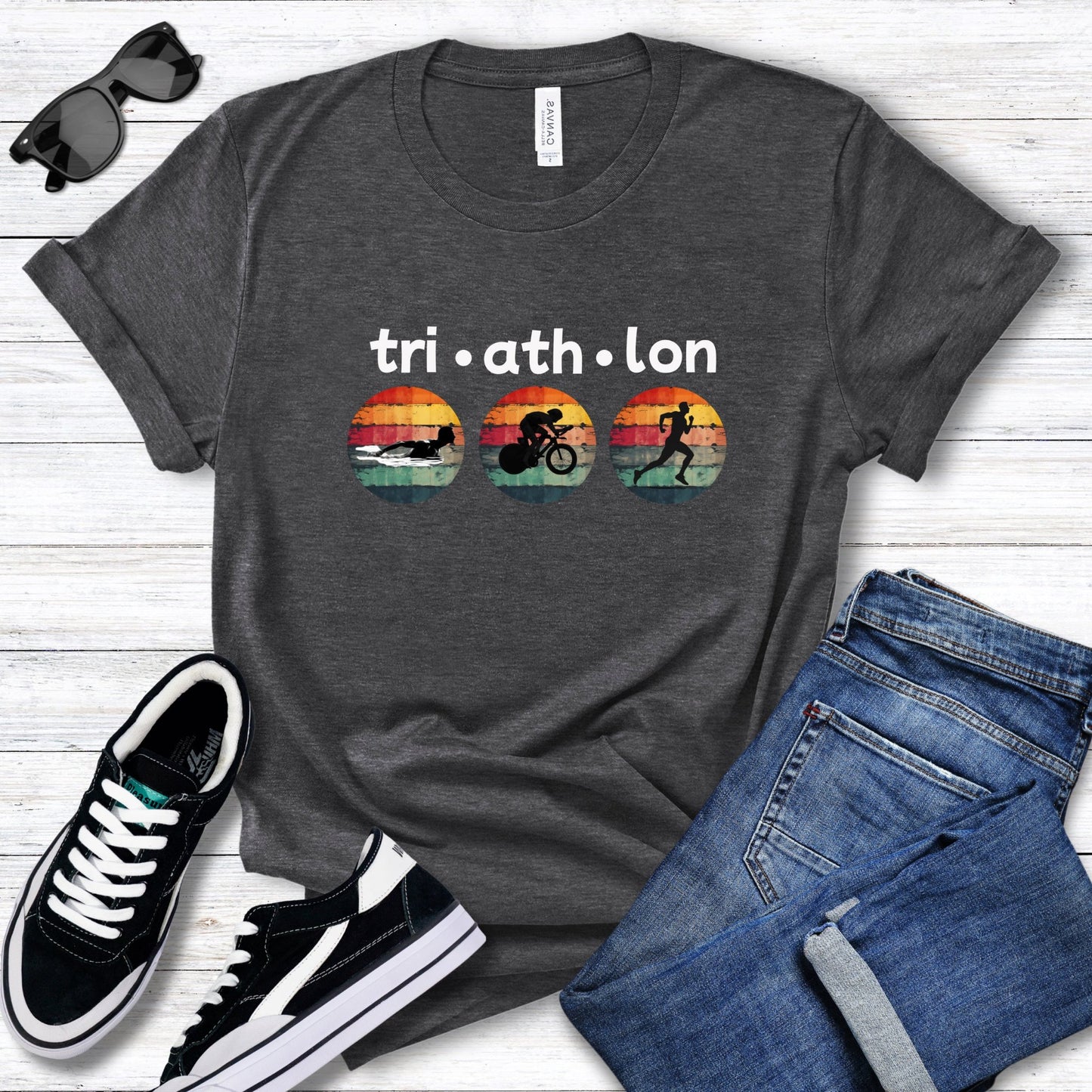 Tri-Ath-Lon Circles Tee