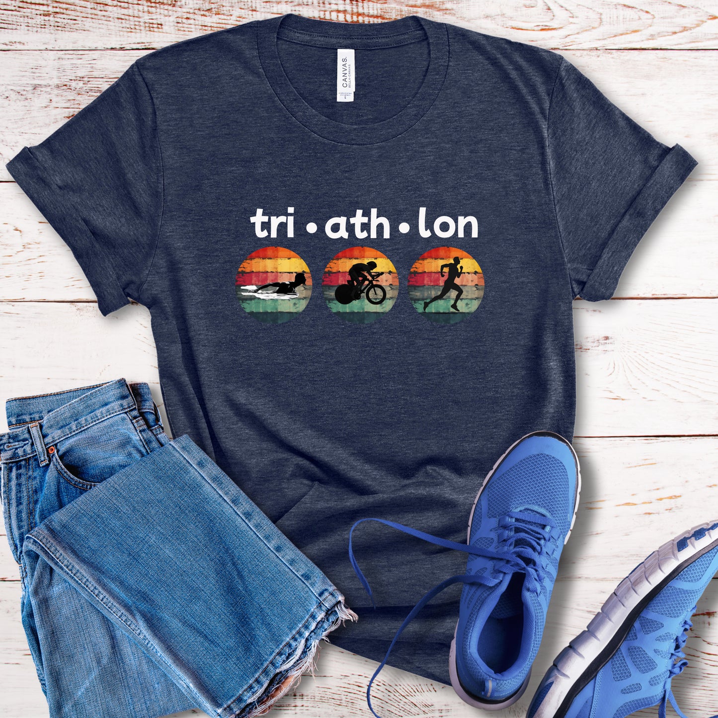 Tri-Ath-Lon Circles Tee