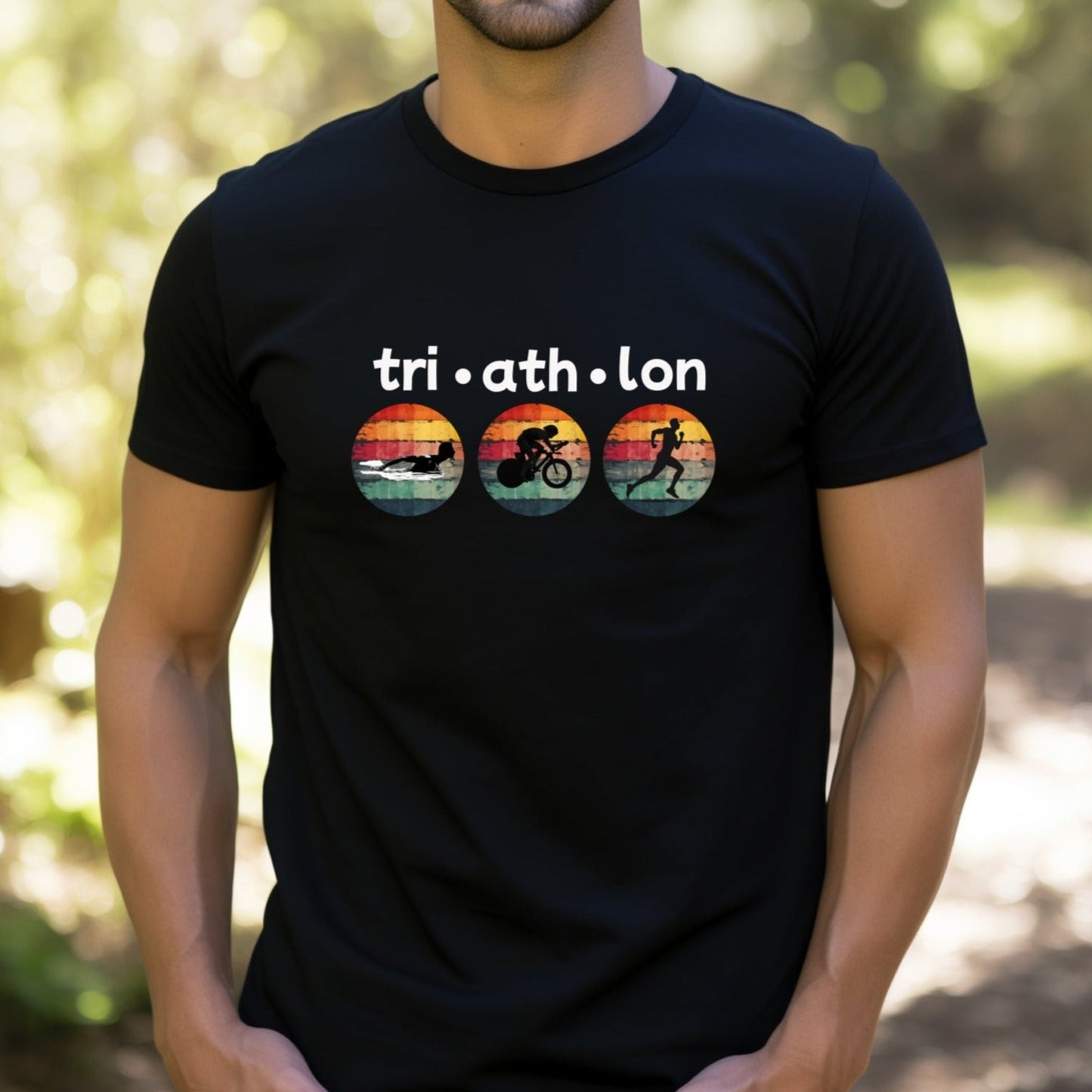 Tri-Ath-Lon Circles Tee