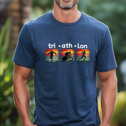 Tri-Ath-Lon Squares Tee