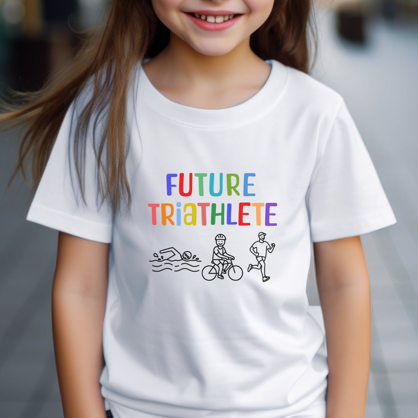 Future Triathlete - Bright Pastels - Youth Tee