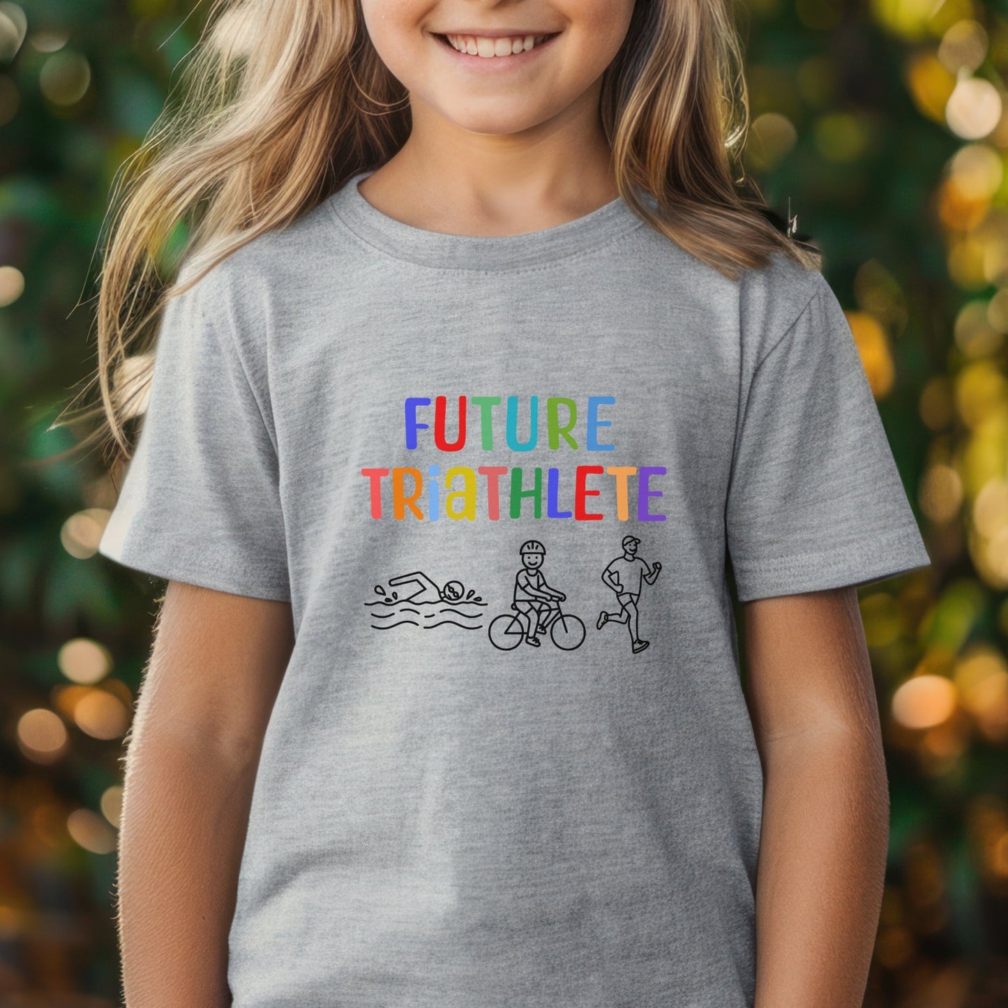 Future Triathlete - Bright Pastels - Youth Tee