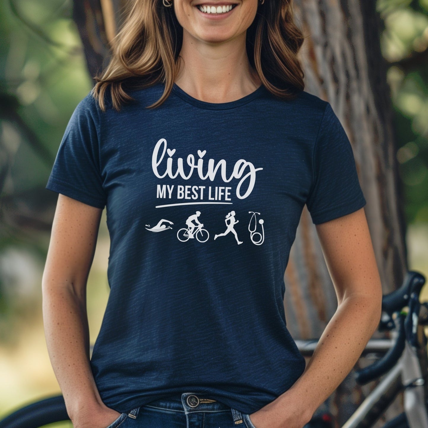 Best Life Tri w/Stethoscope Tee