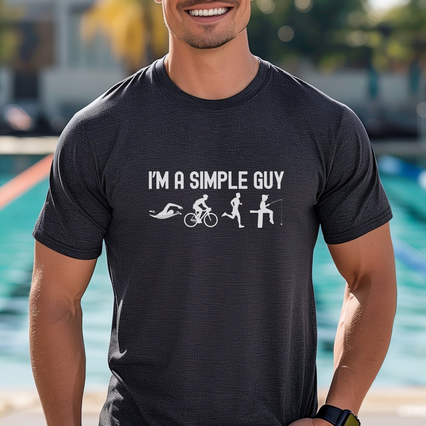 Simple Guy Fishing Tee