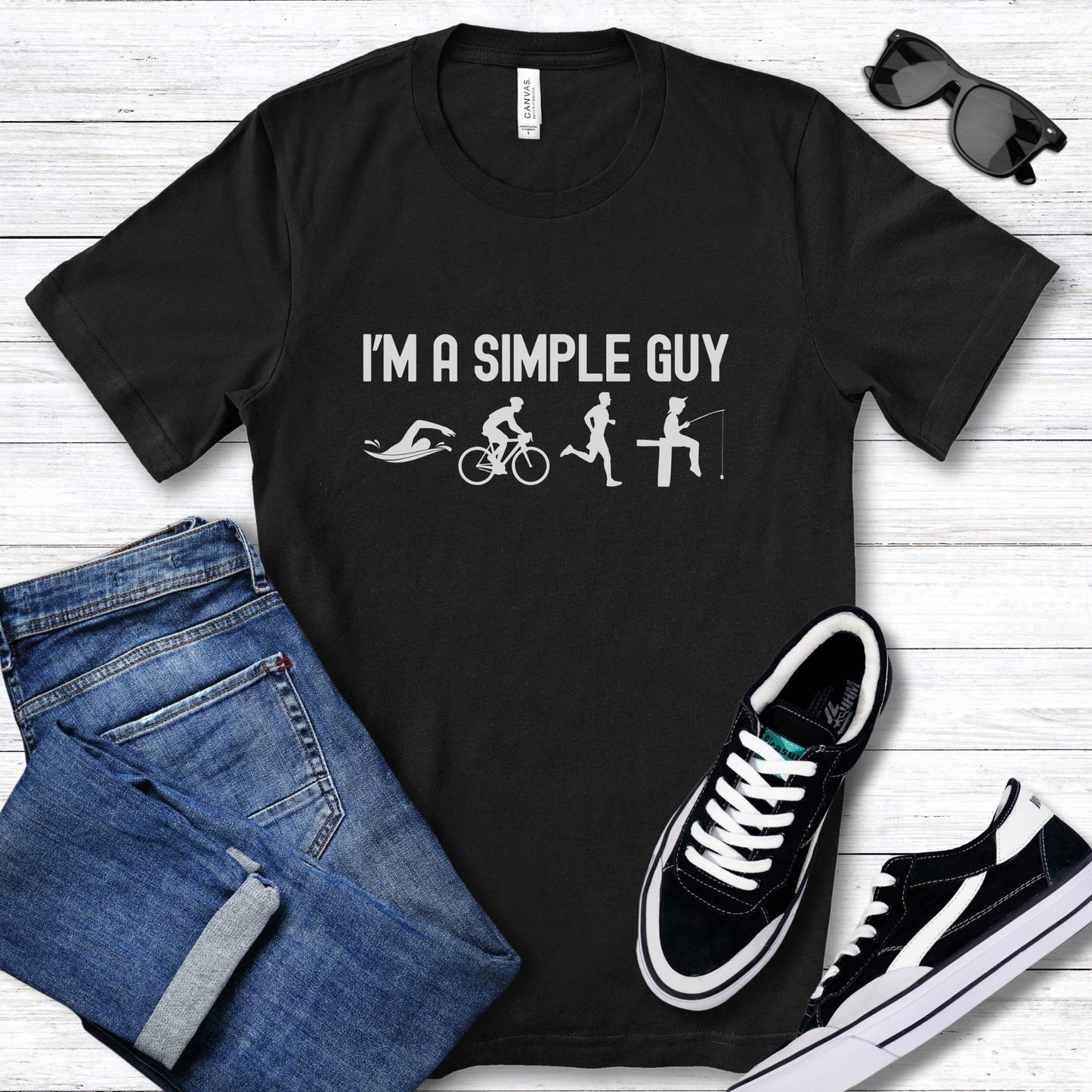 Simple Guy Fishing Tee