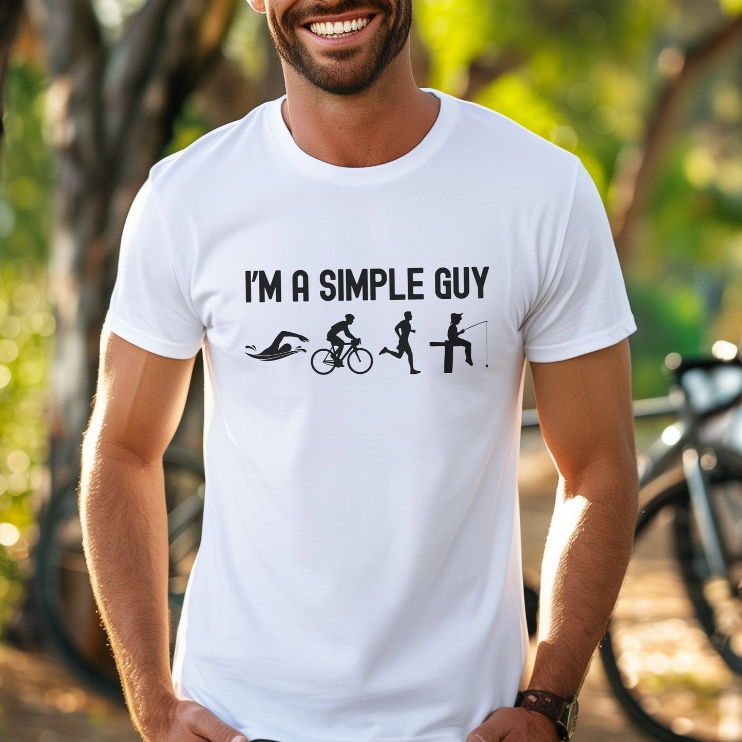 Simple Guy Fishing Tee